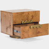 Wavefront Burl Nightstand, Natural
