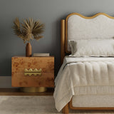 Wavefront Burl Nightstand, Natural