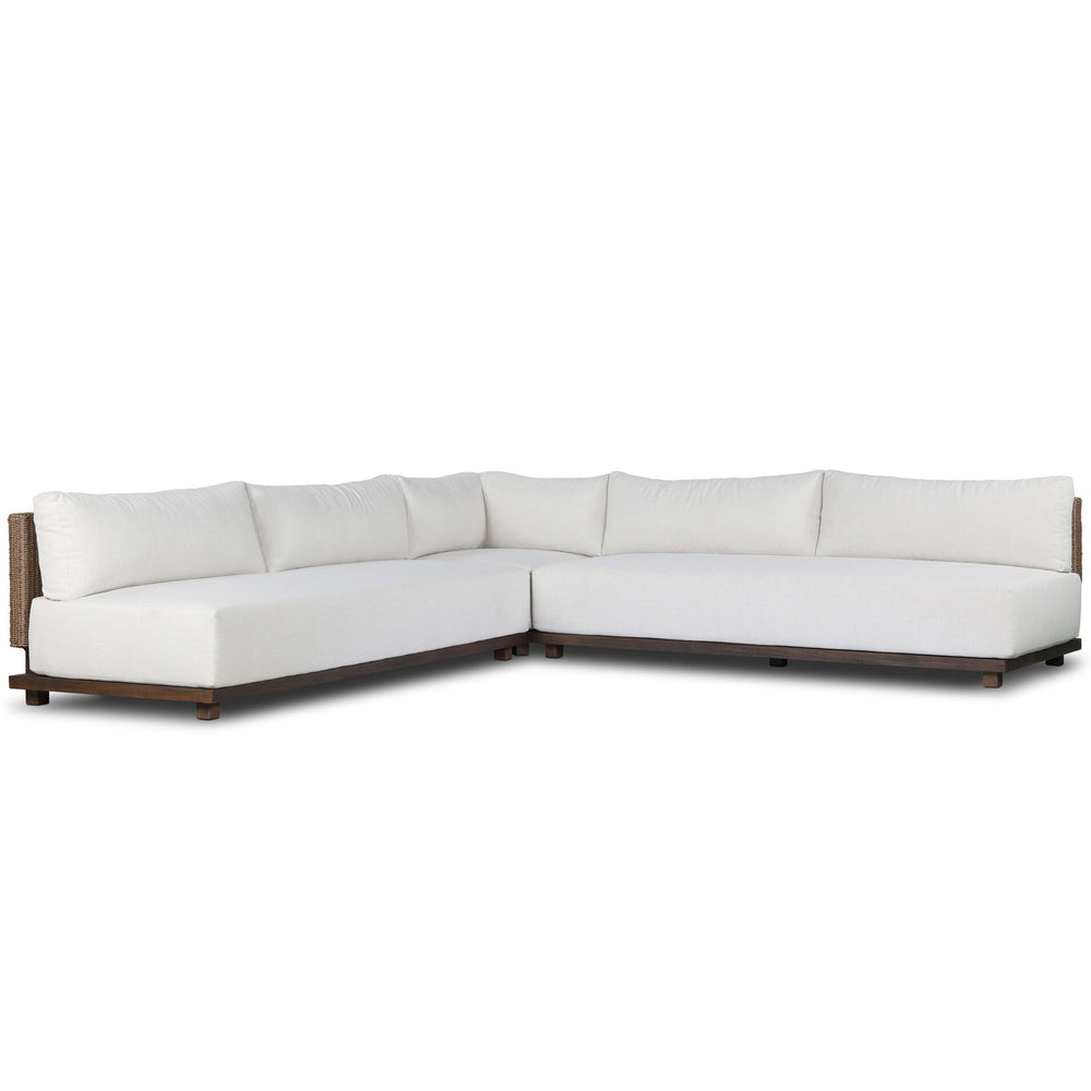 Wayford Outdoor 3 Piece Sectional, Vergo Cream by Four Hands-Furniture - Outdoor-High Fashion Home