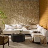 Wayford Outdoor 3 Piece Sectional, Vergo Cream by Four Hands