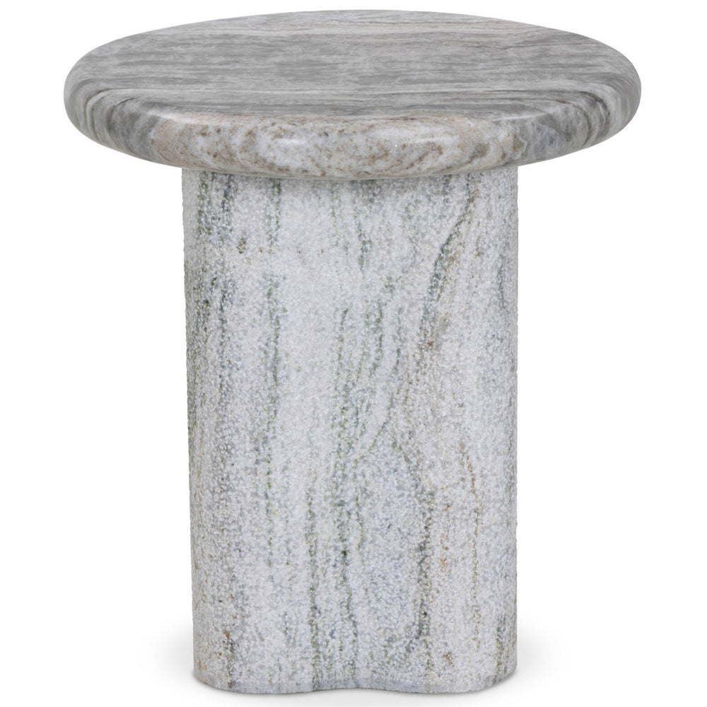 Waylie Marble End Table, River Grey by Amber Lewis x Four Hands-Furniture - Accent Tables-High Fashion Home