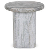 Waylie Marble End Table, River Grey by Amber Lewis x Four Hands-Furniture - Accent Tables-High Fashion Home