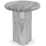 Waylie Marble End Table, River Grey by Amber Lewis x Four Hands-Furniture - Accent Tables-High Fashion Home