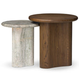 Waylie Nesting End Tables, River Grey/Rustic Fawn by Amber Lewis x Four Hands-Furniture - Accent Tables-High Fashion Home
