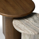 Waylie Nesting End Tables, River Grey/Rustic Fawn by Amber Lewis x Four Hands-Furniture - Accent Tables-High Fashion Home
