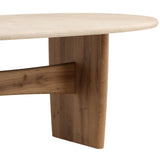 Waylon Oval DiningTable, Cream-Furniture - Dining-High Fashion Home