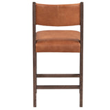 Wayne Leather Bar & Counter Stool, Autumn Brown-Furniture - Dining-High Fashion Home