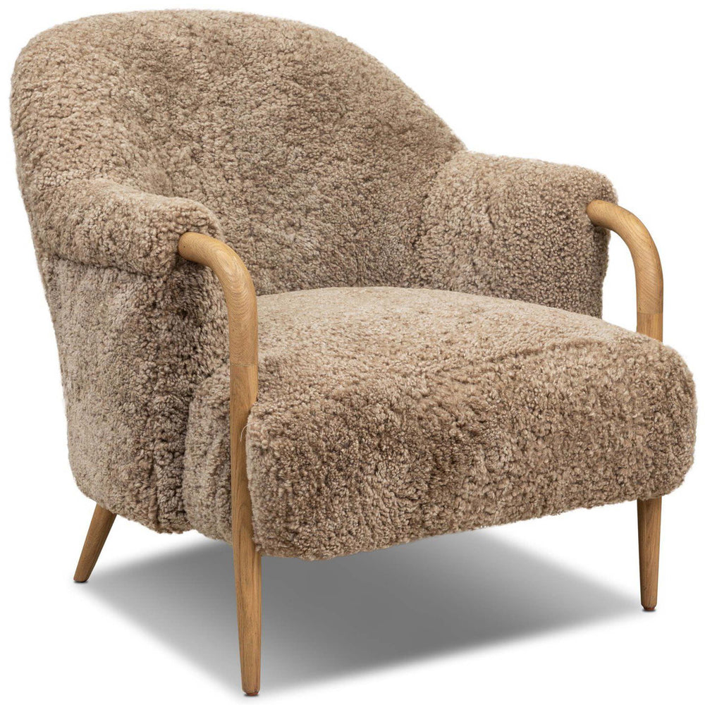 Webber Chair, Taupe Shearling by Amber Lewis x Four Hands-Furniture - Chairs-High Fashion Home