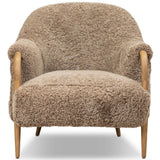Webber Chair, Taupe Shearling by Amber Lewis x Four Hands-Furniture - Chairs-High Fashion Home