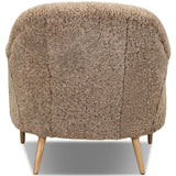 Webber Chair, Taupe Shearling by Amber Lewis x Four Hands-Furniture - Chairs-High Fashion Home