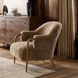 Webber Chair, Taupe Shearling by Amber Lewis x Four Hands-Furniture - Chairs-High Fashion Home