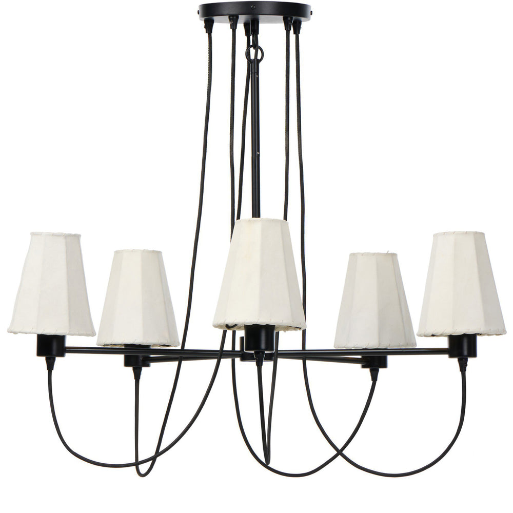 Webster Chandelier, Jet Black by Four Hands-Lighting-High Fashion Home