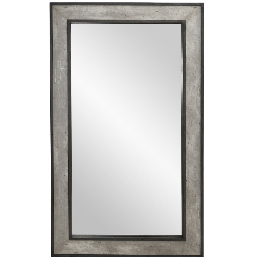 Webster Floor Mirror, Weathered Cement-Accessories-High Fashion Home