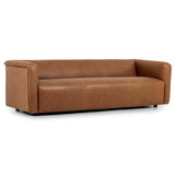 Wellborn Leather Sofa, Palermo Cognac