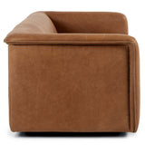 Wellborn Leather Sofa, Palermo Cognac