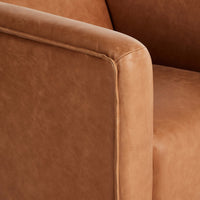 Wellborn Leather Swivel Chair, Palermo Cognac