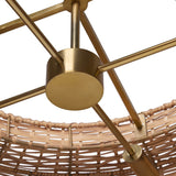 Wendall Pendant, Natural Woven Cane by Four Hands