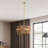 Wendy Chandelier, Natural/Gold-Lighting-High Fashion Home