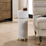 Wessex Drink Table, White-Furniture - Accent Tables-High Fashion Home