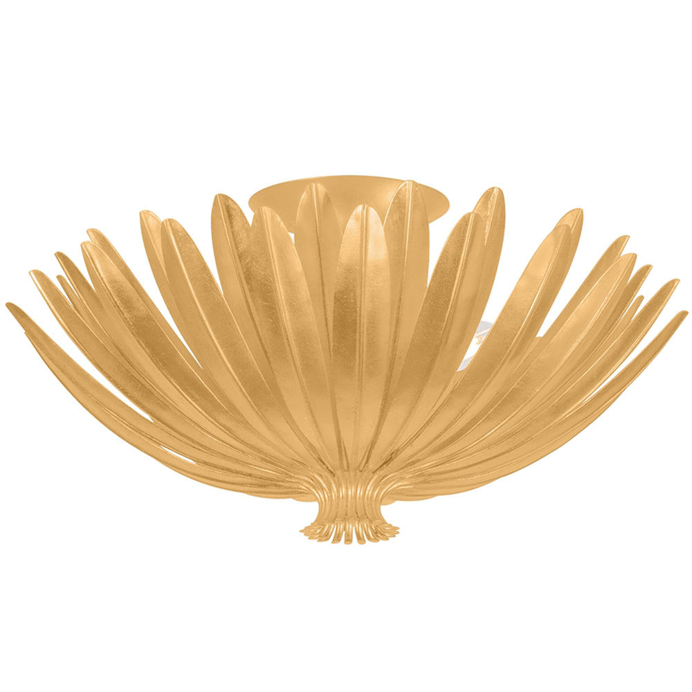 Whitfield Semi Flush, Vintage Gold Leaf