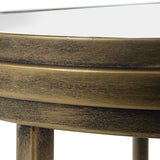 Whitley Nesting End Tables, Set of 2, Brushed Gold-Furniture - Accent Tables-High Fashion Home