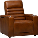 Whitlock Leather Power Reclining Chair, Derrick Camel