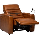 Whitlock Leather Power Reclining Chair, Derrick Camel