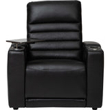 Whitlock Leather Power Reclining Chair, Florida Black