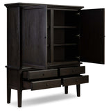 Whitman Cabinet, Smoked Black by Four Hands