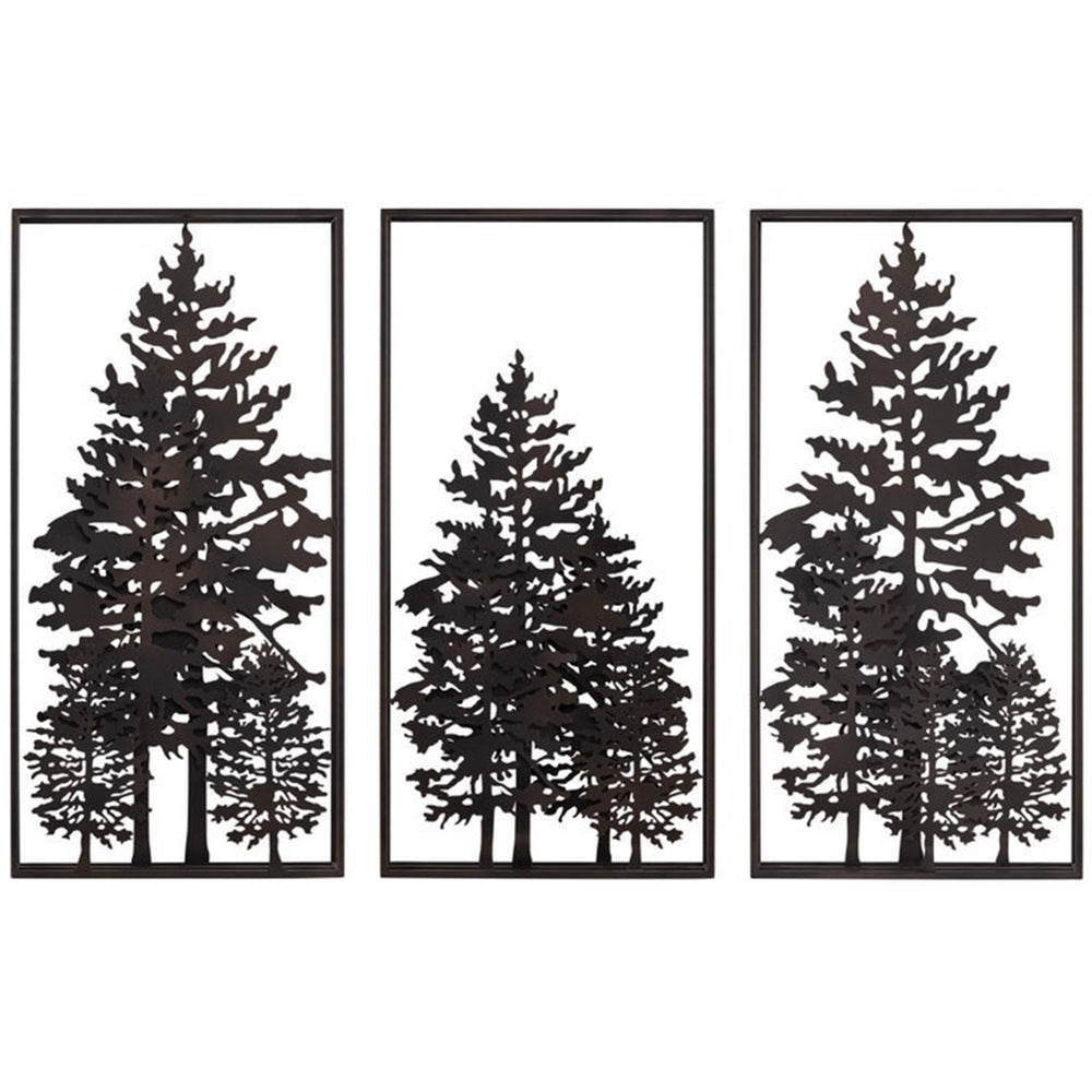 Maverick Wall Decor, Dark Bronze, Set of 3