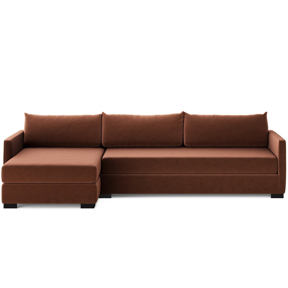 Wickham Left Chaise Sleeper Sectional, Surrey Auburn by Four Hands