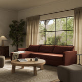 Wickham Left Storage Chaise Sleeper Sectional, Surrey Auburn by Four Hands