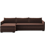 Wickham Left Storage Chaise Sleeper Sectional, Surrey Cocoa by Four Hands