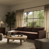 Wickham Left Storage Chaise Sleeper Sectional, Surrey Cocoa by Four Hands
