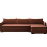 Wickham Right Chaise Sleeper Sectional, Surrey Auburn by Four Hands