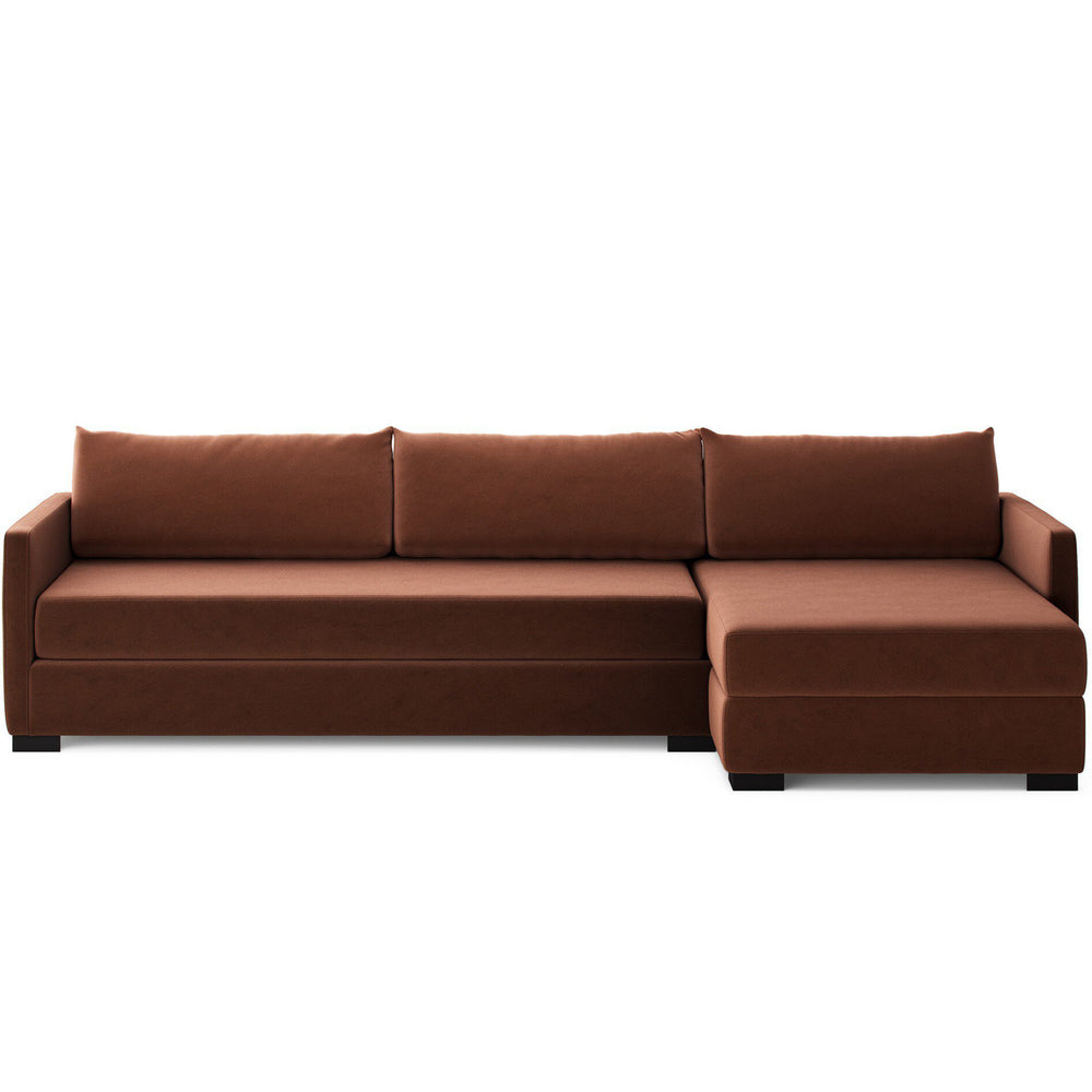 Wickham Right Storage Chaise Sleeper Sectional, Surrey Auburn by Four Hands