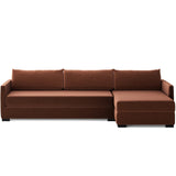 Wickham Right Storage Chaise Sleeper Sectional, Surrey Auburn by Four Hands