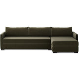 Wickham Right Storage Chaise Sleeper Sectional, Surrey Olive by Four Hands