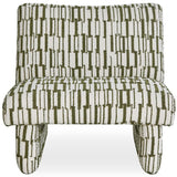 Willa Chair, Green/Off-White-Furniture - Chairs-High Fashion Home