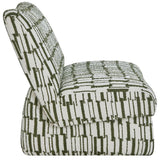 Willa Chair, Green/Off-White-Furniture - Chairs-High Fashion Home