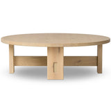 Willa Coffee Table, Bleached Oak by Four hands-Furniture - Accent Tables-High Fashion Home