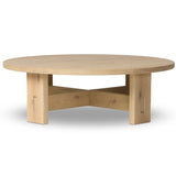 Willa Coffee Table, Bleached Oak by Four hands-Furniture - Accent Tables-High Fashion Home