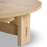 Willa Coffee Table, Bleached Oak by Four hands-Furniture - Accent Tables-High Fashion Home