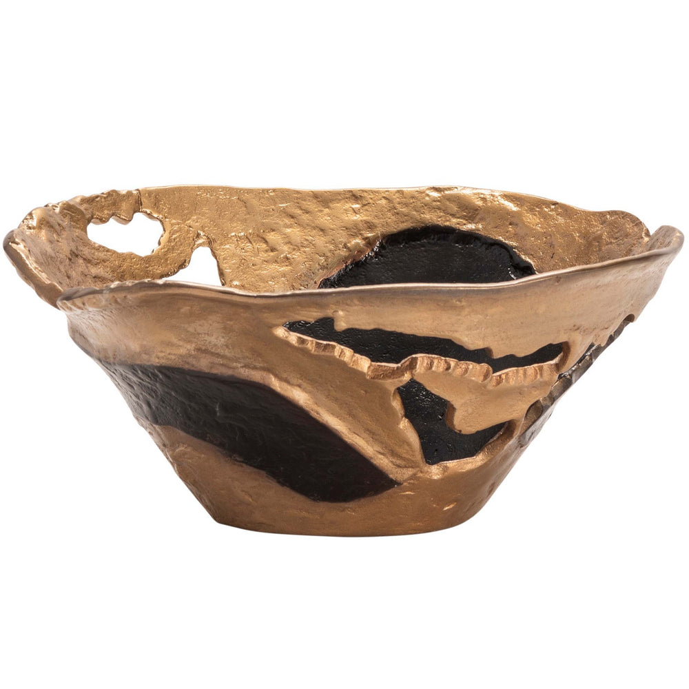 Willow Bowl, Gold-Accessories-High Fashion Home