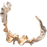 Willow Larger Two-Toned Leaf Sculpture, Gold-Accessories-High Fashion Home