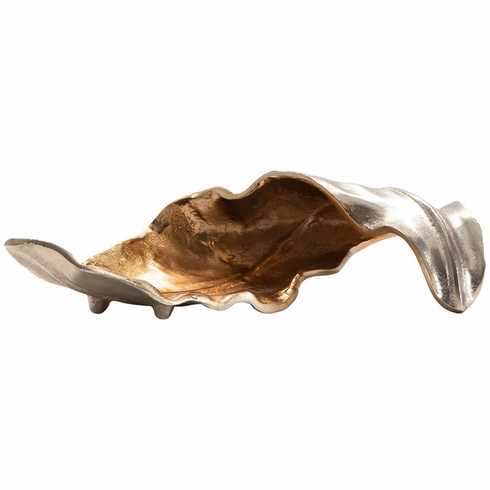 Willow Sculptural Leaf, Gold-Accessories-High Fashion Home