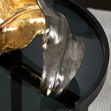 Willow Sculptural Leaf, Gold-Accessories-High Fashion Home