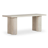 Wilmer Desk, Bleached-Furniture - Office-High Fashion Home