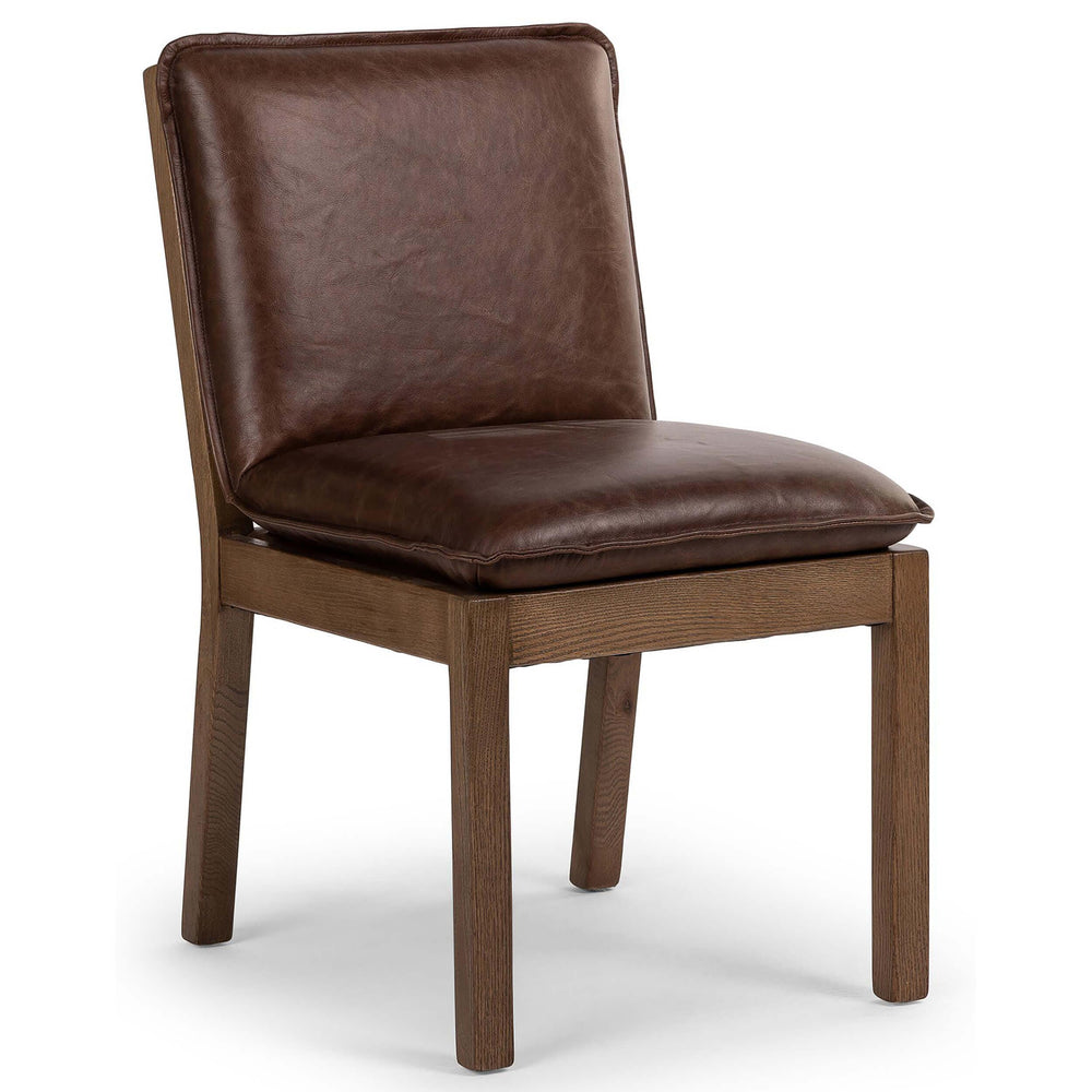 Wilmington Leather Dining Chair, Havana Brown, Set of 2