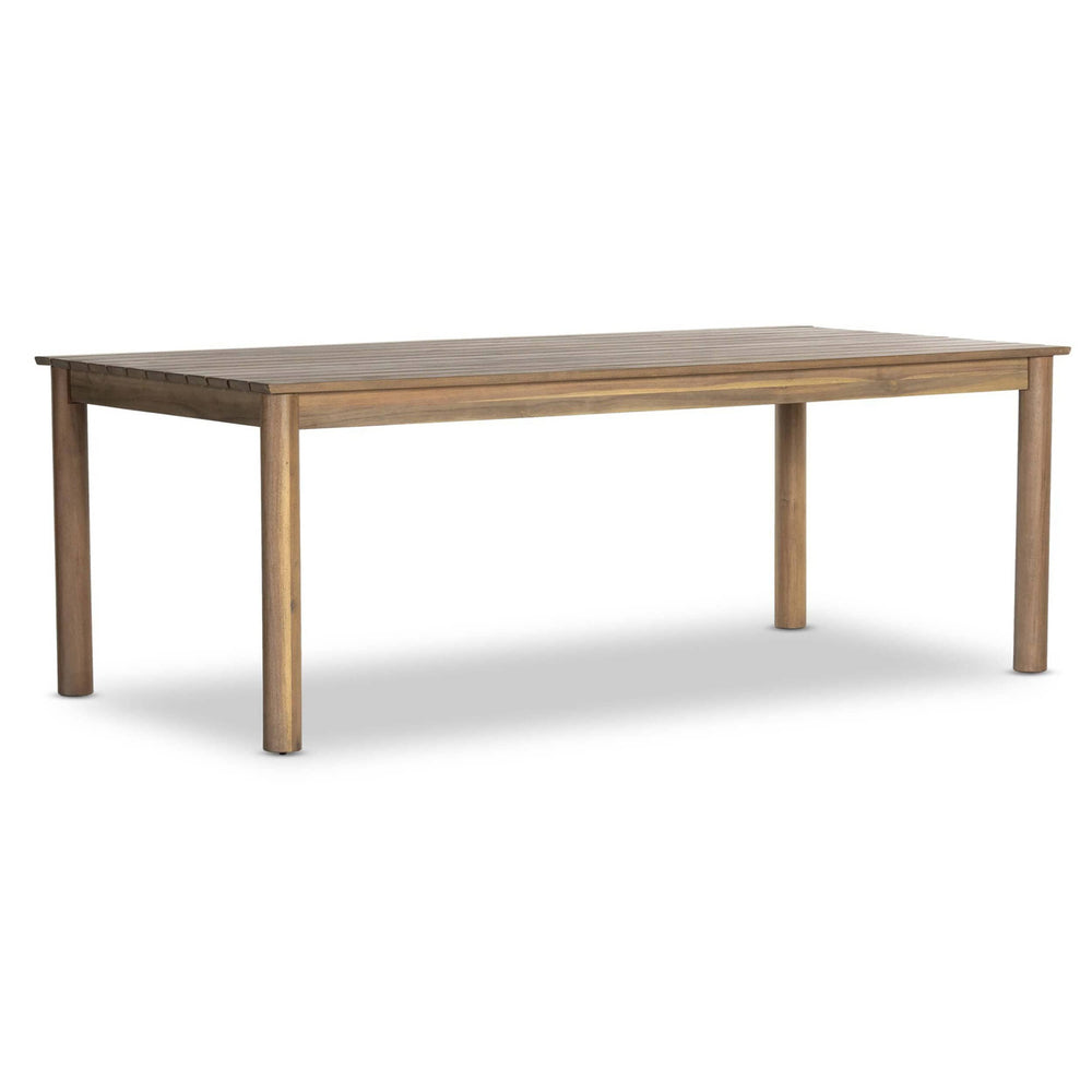 Wilson 84" Outdoor Dining Table, Ashen Acacia-Furniture - Dining-High Fashion Home